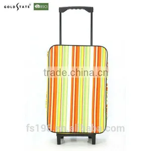 2015 Latest Cotton Fabric Good Quality Waterproof Foldable Luggage Trolley Bag thumbnail-1