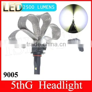 2500LM 9005/9006/9004/9007 no Fan Newest 5th Generation IP65 Flexible Good Quality LED Head Lamp thumbnail-1