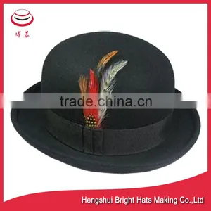 Stylish 100% Wool Felt Bowler Hats thumbnail-2