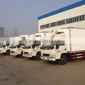 3ton JMC Refrigerated Truck With Hydraulic Lifting for Sale thumbnail-1