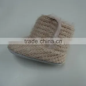 Hot Fashion Luxury Newborn Baby Soft Genuine Crochet Knitted Baby Shoes Quality Choice thumbnail-2