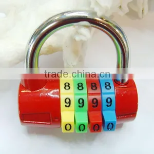 High Security Colorful 4 Digits Reset Combination Lock thumbnail-3
