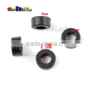 5/32"(4mm) Hole Plastic Round Beads Stopper Cord Ends For Apparel Sportwear Paracord Accessories #FLS231-B thumbnail-1