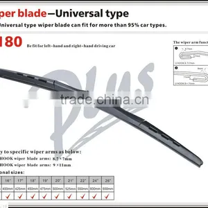 T180 Smart Flex Hybrid Auto Accessories J-Hook Car Arm Windshield 550mm Stealth Wiper Blade thumbnail-2