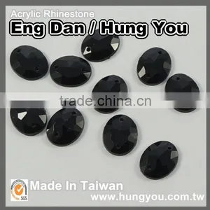 Machine Cut Oval Shape Sew On Acrylic Rhinestones thumbnail-4