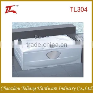 Wholesales Good Quality Square Free Standing Bathtub With Pillow Bathroom Bathtub thumbnail-1