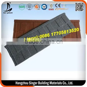 Stone Coated Metal Roofing Tile And Roof Gutter Factory thumbnail-4