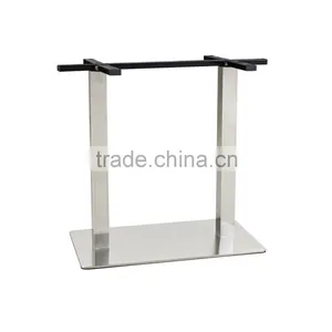 Furniture Parts OEM Custom Metal Tube Square Table Base With Stainless Steel Leg thumbnail-1