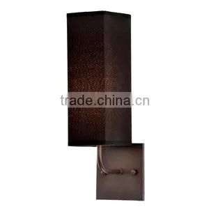 up and Down Metal Wall Light With Black Shade thumbnail-2