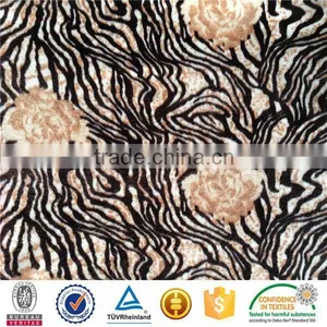 2015 Fashion Design 95 Polyester 5spandex Printing Korean Crush Velvet thumbnail-1