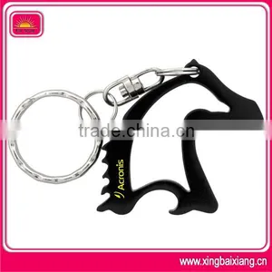 Painting Horse Head Bottle Opener Keychain With Ring thumbnail-1