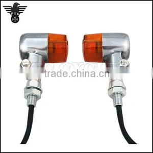 Old Retro Style Polished Aluminum Turn Light for Harley Motorcycle thumbnail-4