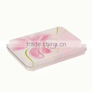 Small Colorful Metal Hinged Tin Box thumbnail-1