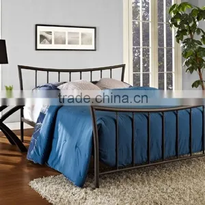 Modern Design Cheap Platform Metal Bed Frame Queen Double thumbnail-2