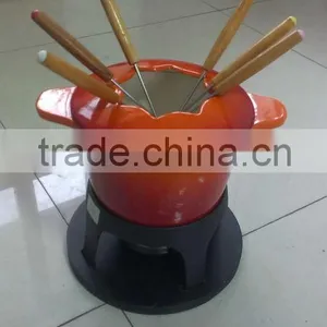 Cast Iron Cheese Fondue Set thumbnail-1
