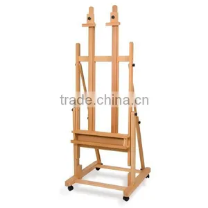 Magnetic Kids Drawing Board Wooden Easel thumbnail-1