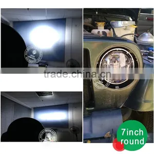 Jeep Headlight, High Low Beam 7 Inch 75w Led Jeep Headlight thumbnail-6