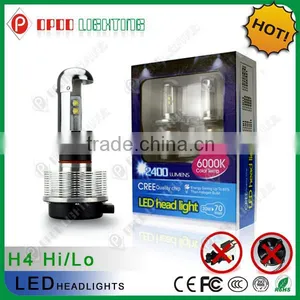 High Lumens Hi/Lo Beam DC 12-24V Cree 2400LM 40w Cree Led Car Headlight thumbnail-3