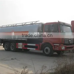 Foton 3 Axles Used Oil Truck Russia 21000 Lit Litres Literes Fuel Tank Truck for Sale thumbnail-3
