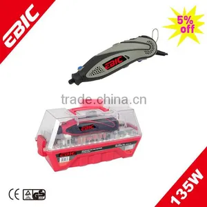 135W 3.2/2.4/1.6mm Rotary Tool Kit-Electric Mini Grinder (DC-135D-3) thumbnail-1