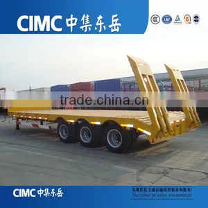 3 Axles Gooseneck Lowbed Used Semi Trailer With FUWA Axle thumbnail-3