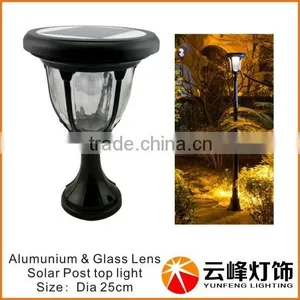 Aluminum High Lumen 13 LED Solar Gate Post Light Solar Gate Lights Solar Wall Top Lamp thumbnail-1