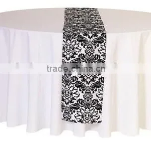 Navy Blue Burlap Table Runner thumbnail-6