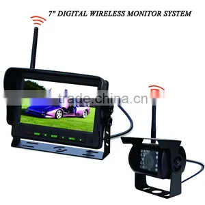 7 Inches 2.4 GHz Digital Wireless Farm Cctv Systems(monitor and Camera) for Vehicle thumbnail-1