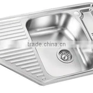 78x50 Stainless Steel Kitchen Sink (DE115) thumbnail-1