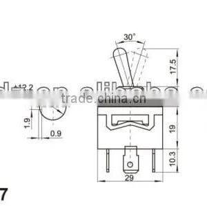 Toggle Switch/9 Pin Toggle Switch,small Toggle Switches,toggle Switch Cap thumbnail-2
