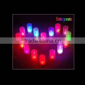 Colour Changing Led Candle With Frosted Cup thumbnail-1