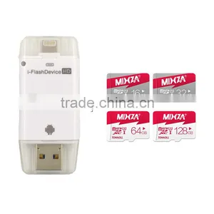 All in 1 USB 2.0 I-Flash Drive TF SD Memory Card Reader Speed Connect Mobile Phone and Computer Memory Stick Pro Duo Adapter thumbnail-2