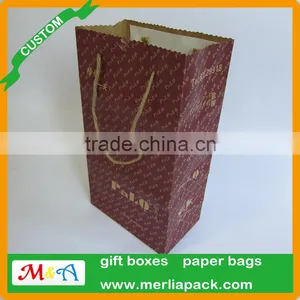 Premier Natural Kraft Shopping Bag Brown Natural String Jute Twines Hemp Rope Handles Serrated Bags thumbnail-1