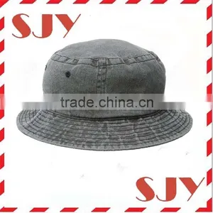 Demin Jeans Cotton Sun Fishing Floppy Bucket Hat Cap thumbnail-2