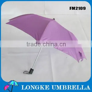 Gift Clear Cute Purple 2 Fold Manual Open Advertising Umbrella for Promotion/purple Umbrella thumbnail-1