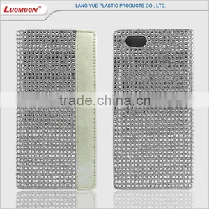 Imported TPU Cover+pu Diamond Material+card Slot Contract Color Mobile Case for Iphone 6 Plus 5 4 s se thumbnail-3