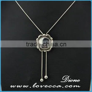 Greece Women Simple Design Wholesale Fashion Jewelry Necklace With Snap Button Pendant thumbnail-1