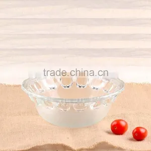 3pcs/set Apple Shape Deep Glass Fruit Bowls Set With Iron Stand thumbnail-3