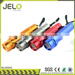 Ningbo JELO Hot Sales Promotion Super Bright Aluminum 14LED Torch Gift Flashlight 3xAAA thumbnail-1