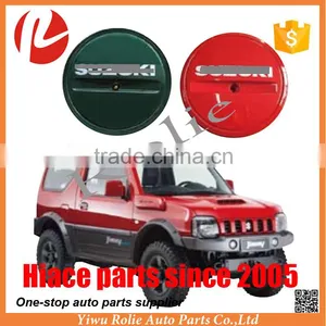 Black Red JIMNY Spare Tire Wheel Decorative Hub Cover Exterior Accessories Auto Parts thumbnail-1