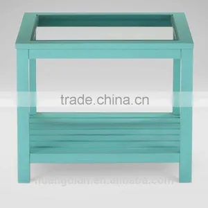 Plexiglass Coffee Table Wood New Model Furniture Living Room CT7026 thumbnail-1