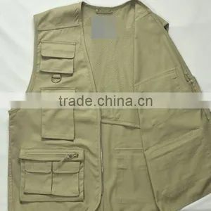 Multi-function Pockets Backpack Flying Reporter Vest thumbnail-1