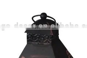 Handmade Wooden White Metal Lantern thumbnail-3