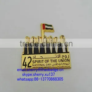 UAE National Day Gifts Uae Flag Lapel Pin Badge,UAE Badge With Magnet thumbnail-1