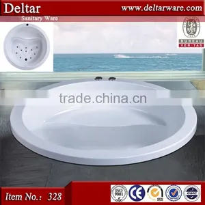 2015 Good Design Freestanding Round Bathtub With Round Bathtub Dimensions, Acrylic White Color Round Bath Tub Drop-in thumbnail-1