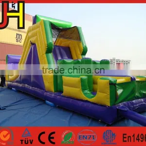 CE Certificated Outdoor Climbing Obstacles Inflatable Obstacle Course With Slide thumbnail-1