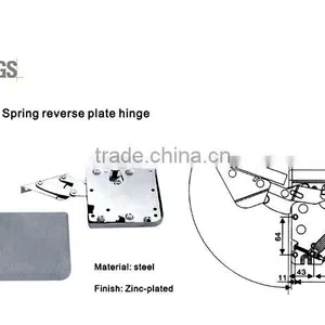 Cabinet Hardware Steel Cabinet Support With Spring thumbnail-2