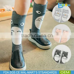 New Design Hot Sale Eco Hosiery Baby Socks Cartoon Fox Animal Knee High Socks thumbnail-5