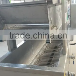 Chicken Nuggets Continuous Frying Machine With CE Export to Brazil, Columbia, Dubai, Pakistan, Jordan thumbnail-1