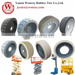 Solid Tire for Small Electric Scissor Lift Made in China Famous Brand Tyre Factory thumbnail-1